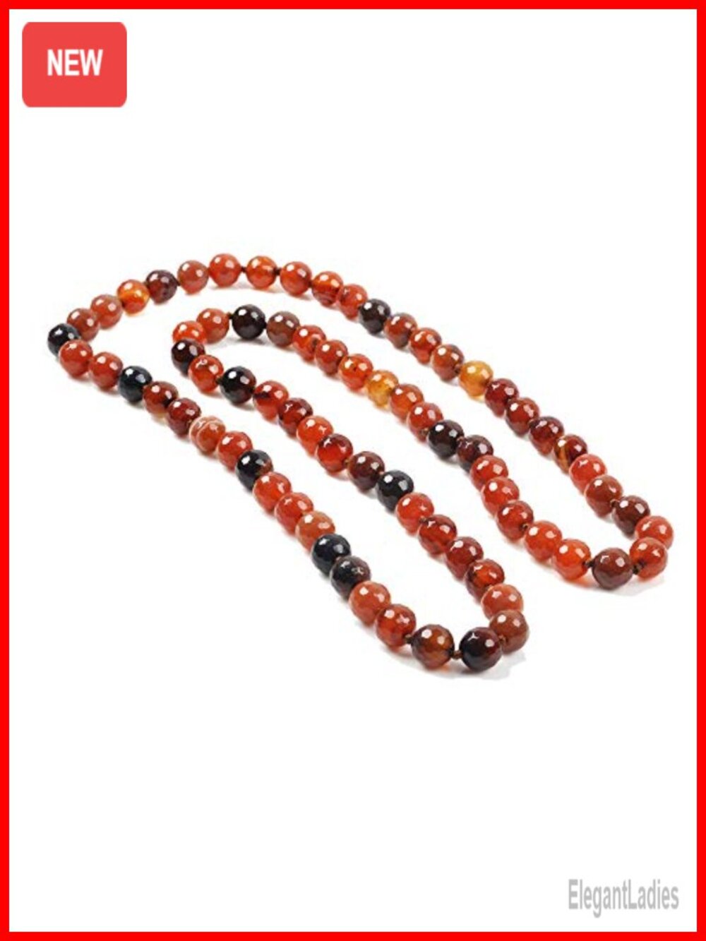 Handmade 10mm Natural Gemstone Beaded Necklace 35In Sweater Chain Healing
